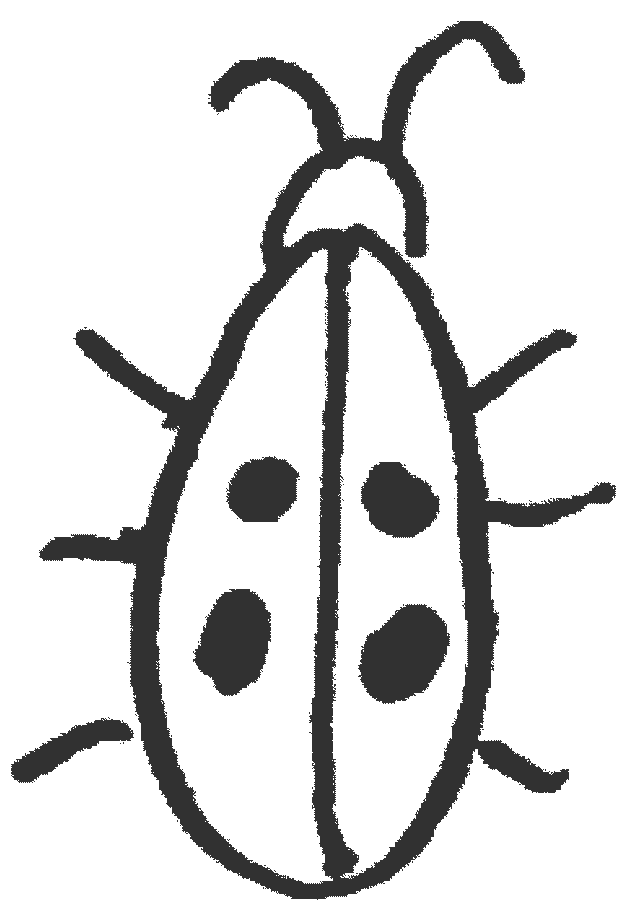 A doodle of a ladybug.